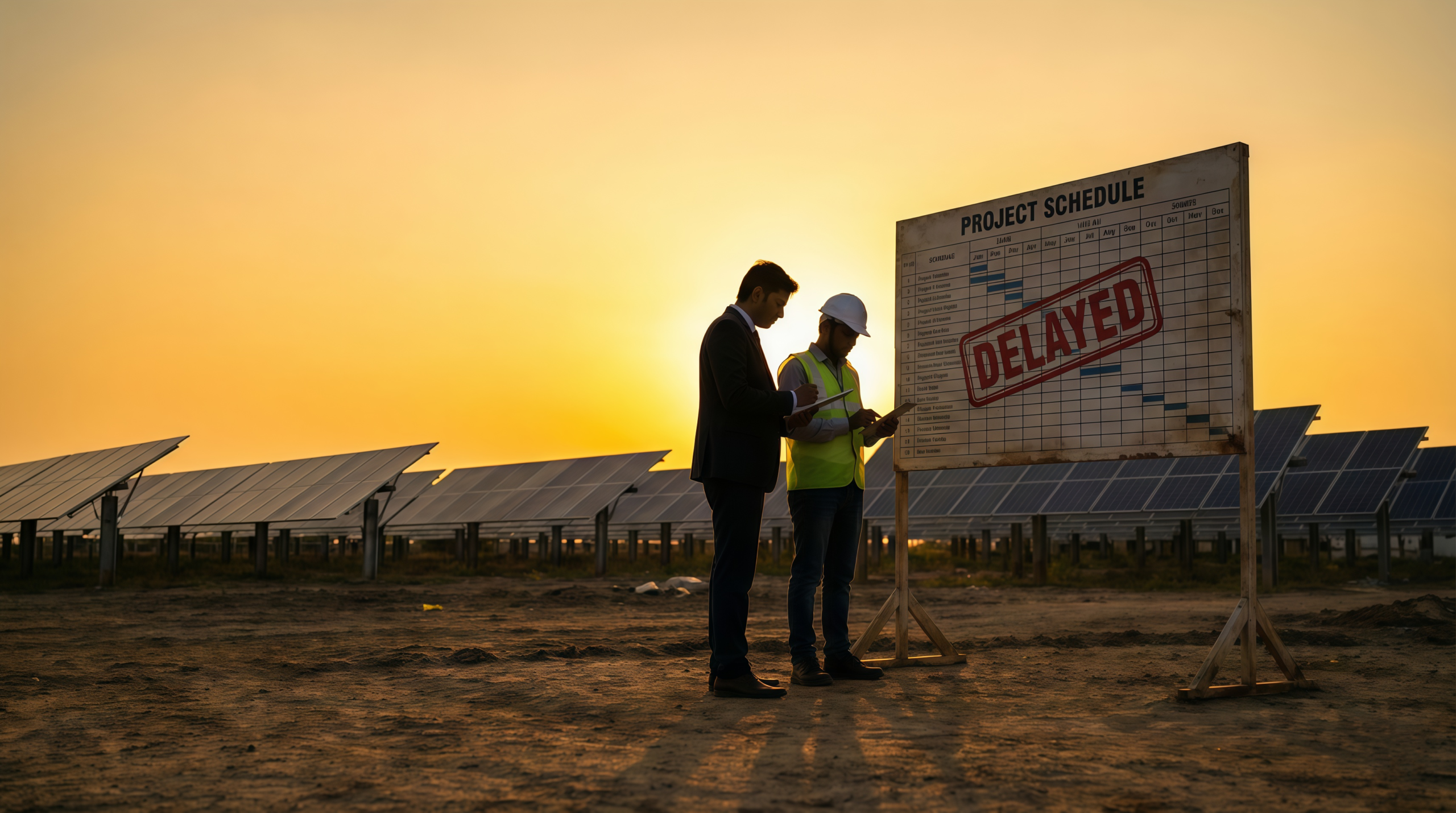 solar project delays