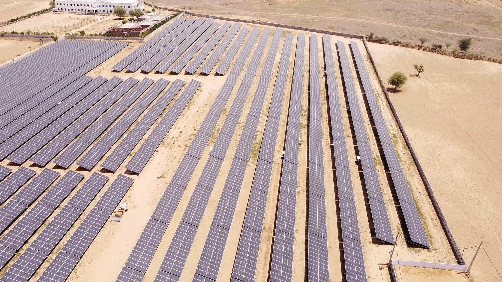 Aerial View Solar Park