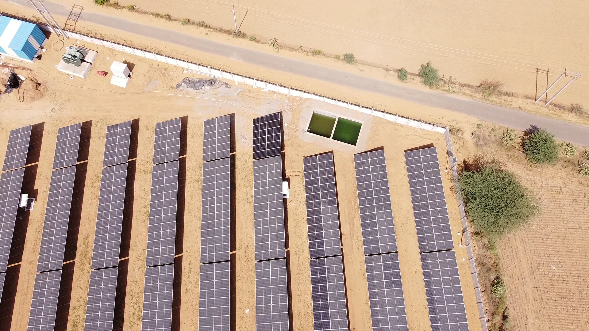 Landscape View Solar Plant