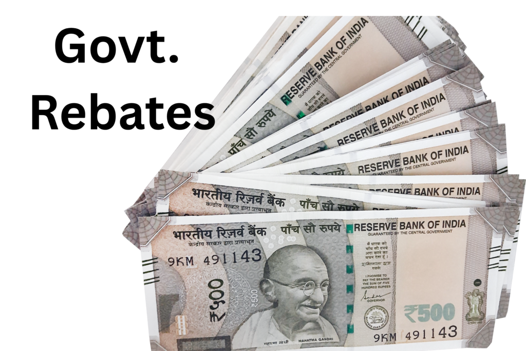 Govt. Rebates
